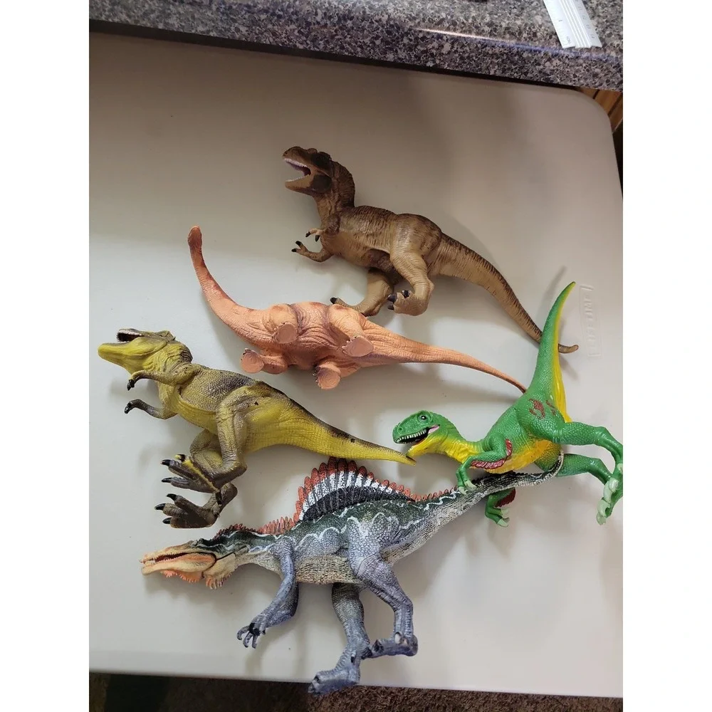 Hard rubber plastic Dinosaur Figures Prehistoric animals Dino